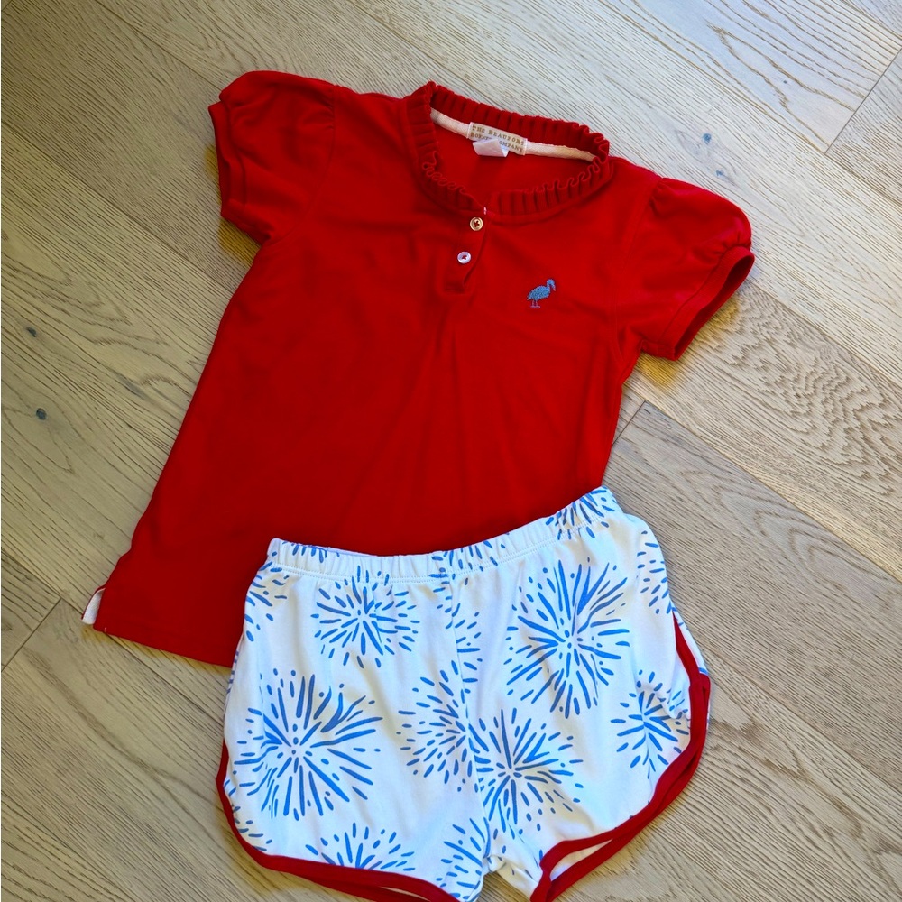 The Beaufort Bonnet Company girls soft polo and Cheryl shorts